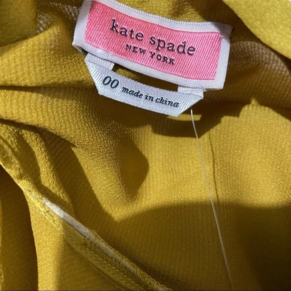 NWT Kate Spade Gold Twist Neck Convertible Top 00
